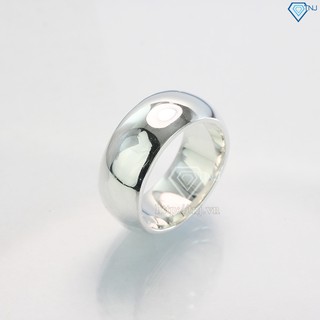 Nhẫn bạc nam tròn trơn cá tính mạnh mẽ NNA0106