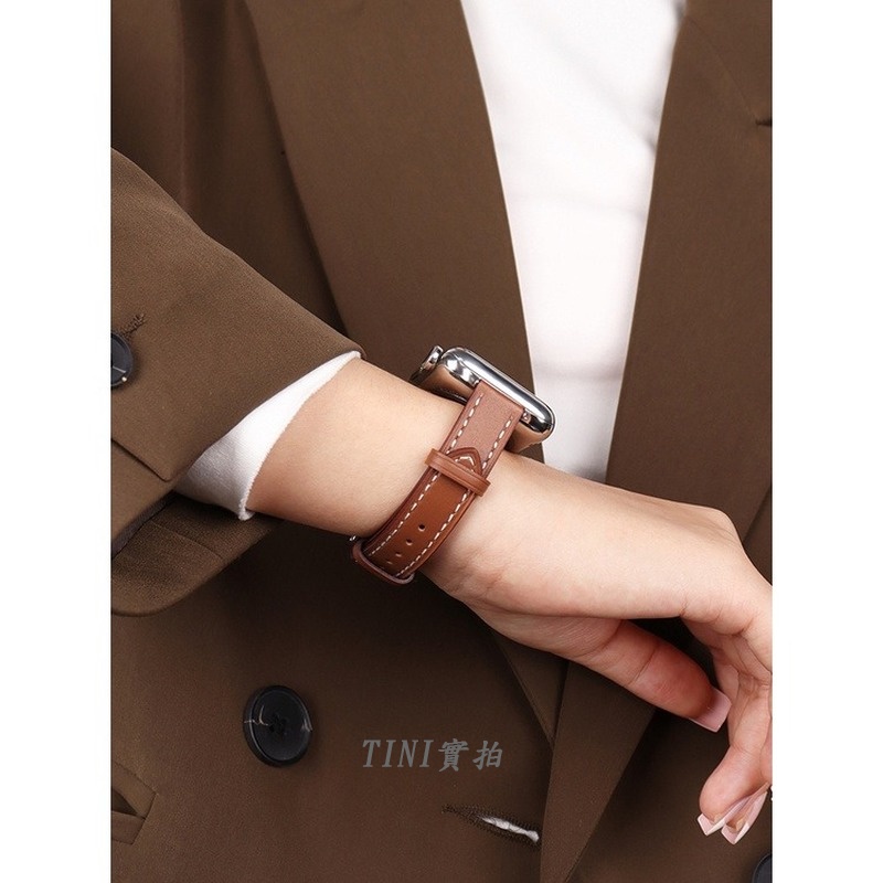 Dây Đeo Thay Thế Bằng Da Mỏng Cho Đồng Hồ Apple Watch Series 8 7 6 5 4 3 SE S8 Ultra 49mm 41 42 40mm 44mm 45mm