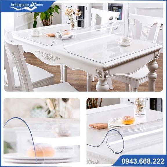 Tấm nhựa dẻo PVC, tấm kính dẻo trong suốt, tấm nhựa PVC, tấm nhựa trong trải bàn trang trí