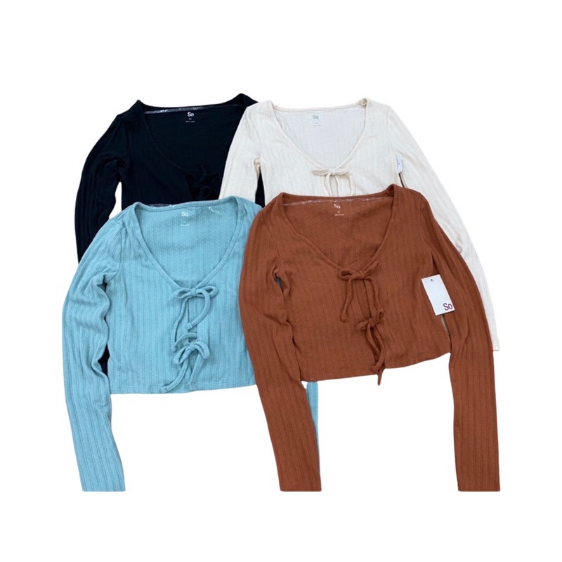 ÁO KHOÁC CROP THẮT NƠ BIGSIZE TỚI 100Kg