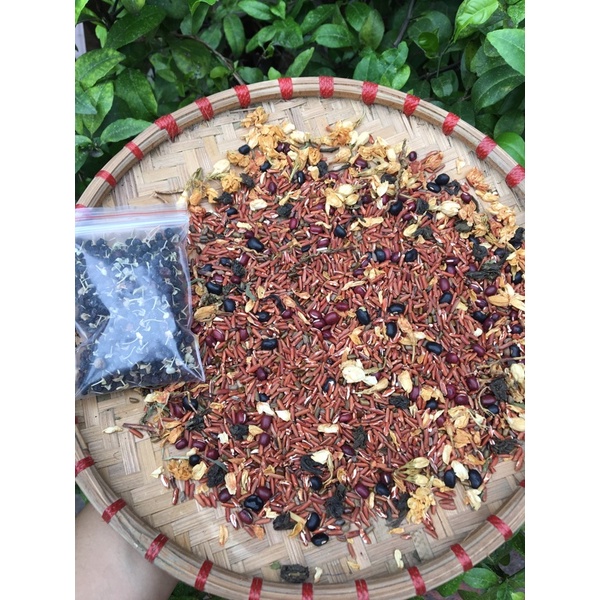 Trà hoa ngũ cốc kèm hắc kỷ tử gói 100g