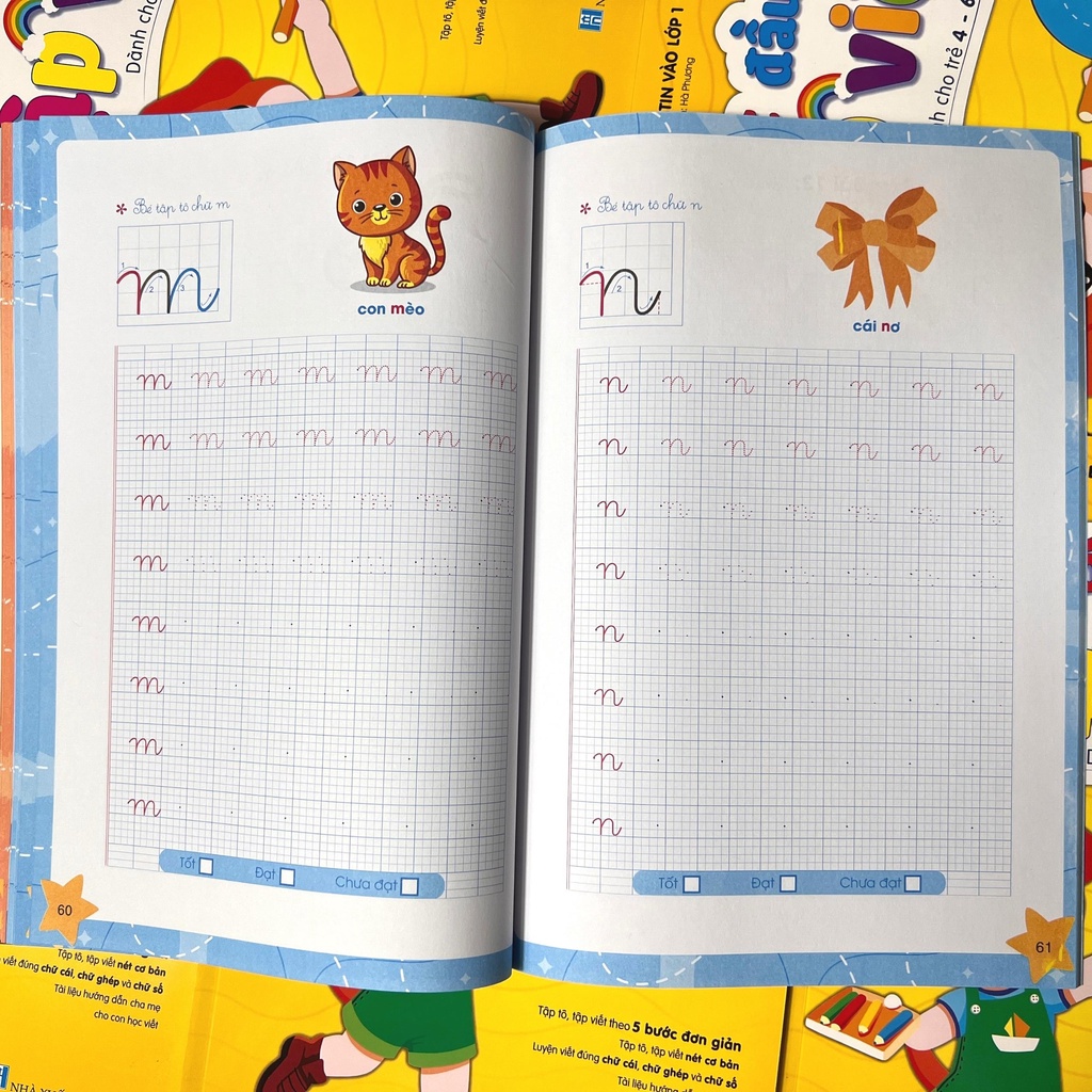 Sách - Toán Tư Duy - Bé Bước Đầu Tập Viết Giúp Bé Tự Tin Vào Lớp 1 (Bộ 2 Cuốn)