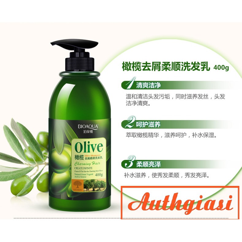 Siêu phẩm 4 BƯỚC dưỡng tóc Bioaqua Olive Gel bóp giữ nếp tóc xoăn dầu gội ủ xả dưỡng | BigBuy360 - bigbuy360.vn