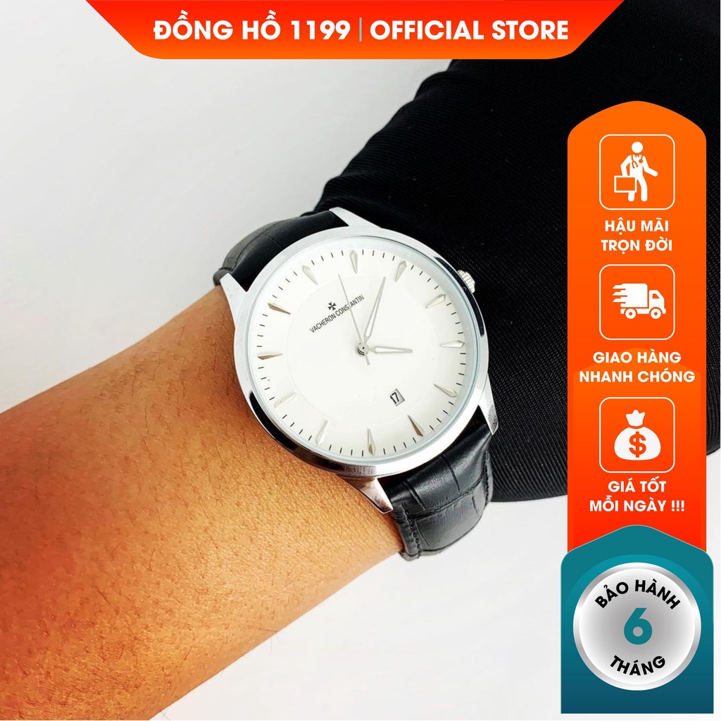 [QUÀ TẶNG]  Đồng hồ nam - Đồng Hồ Nam Dây Da 40mm Fom Size Chuẩn Chống Nước Chống Xước Tốt 9911.HN - 1199 Watches | BigBuy360 - bigbuy360.vn