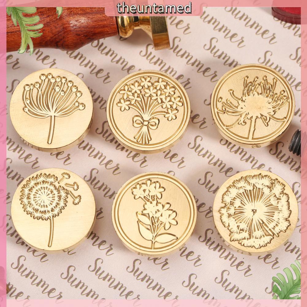 Retro DIY Sealing Wax Dandelion Fire Painting Envelope Wedding Palace Stamp