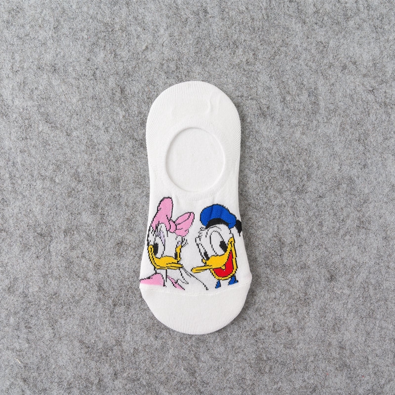 Vớ Cotton Cổ Thấp In Họa Tiết Hoạt Hình Disney Thời Trang Mùa Hè Cho Nữ
