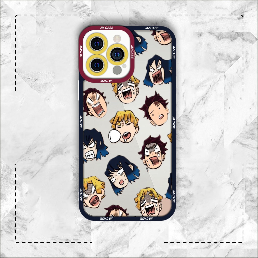 Ốp lưng iphone samsung xiaomi oppo cạnh vuông JM Case KMY Anime cute