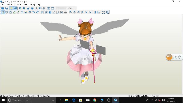 Mô hình giấy anime girl  Sakura Kinomoto