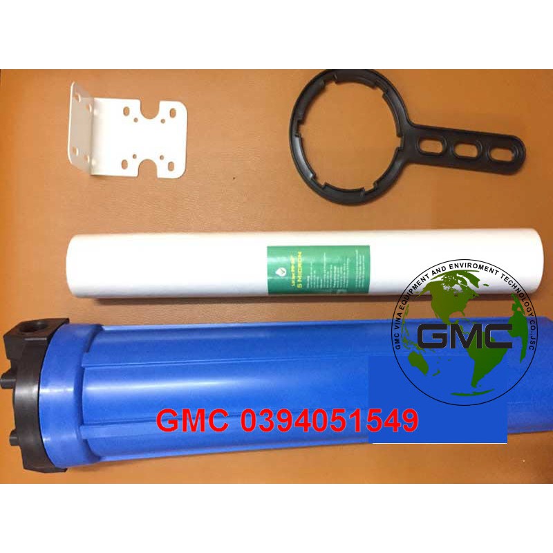 Cột lọc 20inch đơn xanh