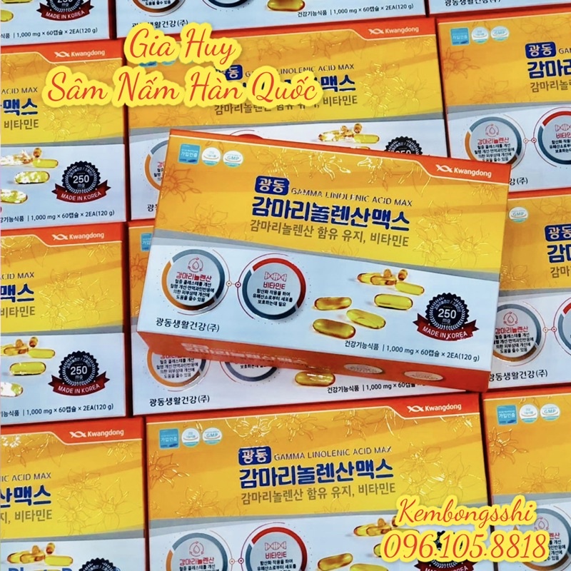 [HÀNG MỚI VỀ] Viên Uống Hoa Anh Thảo KWANGDONG Hàn Quốc