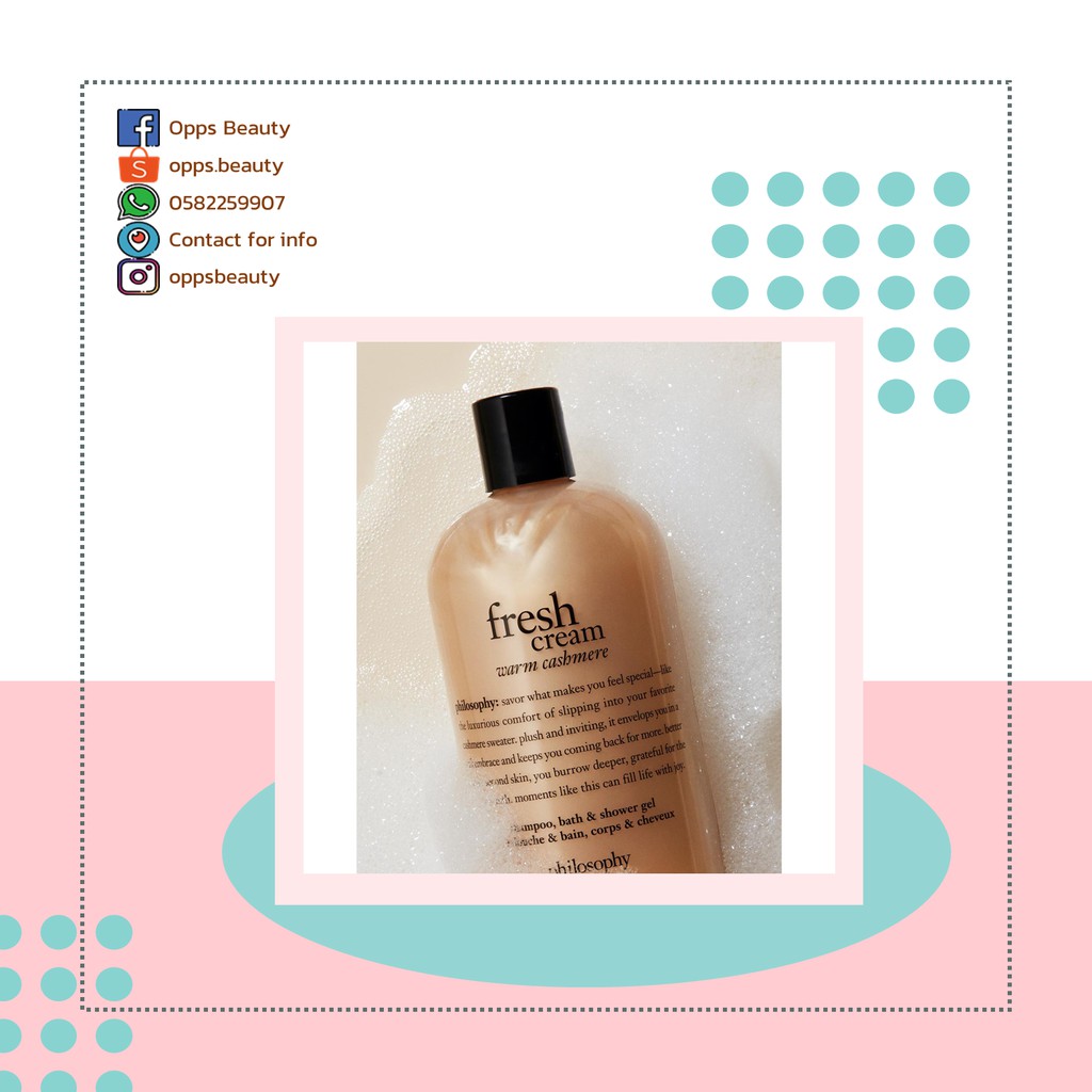 Sữa tắm mini PHILOSOPHY Fresh Cream Warm Cashmere Shower Gel