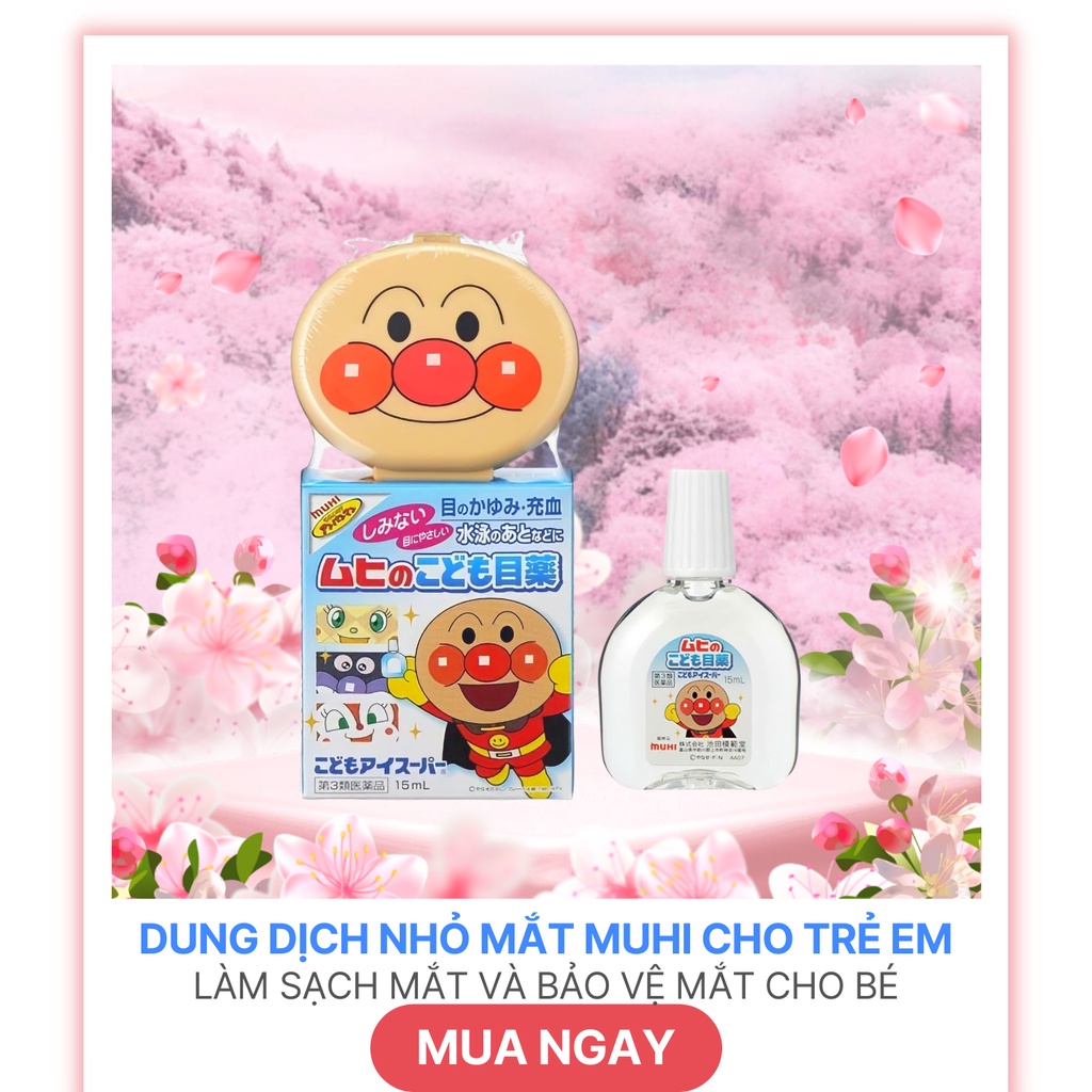 Nước nhỏ mắt Muhi cho bé từ 3 tháng 15ml