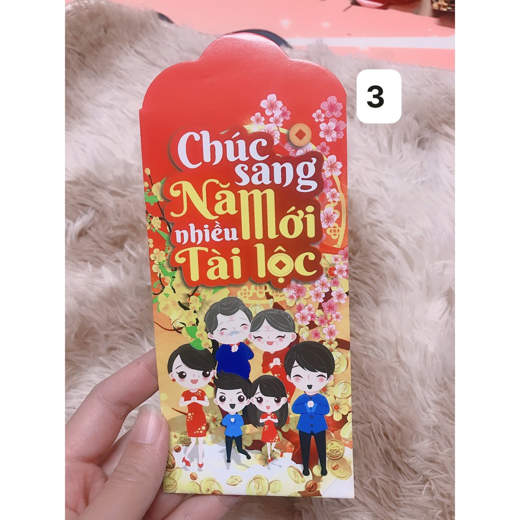 Combo 10 Bao Lì Xì Tết 💚FREESHIP💚 (Mẫu Ngẫu Nhiên) Phong Bao Tết Đẹp Rẻ