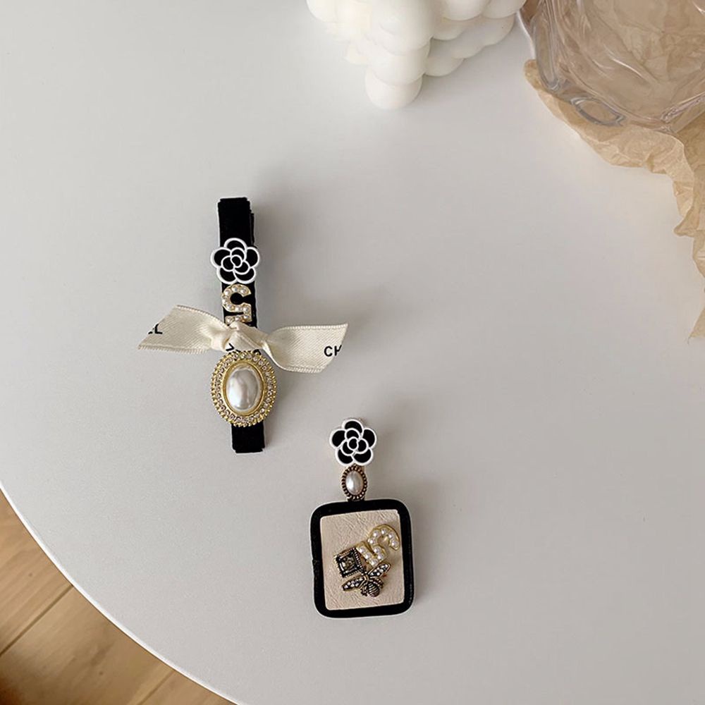 Kẹp tóc kim loại đính nơ phong cách Hàn Quốc cổ điển sang trọng cho nữ