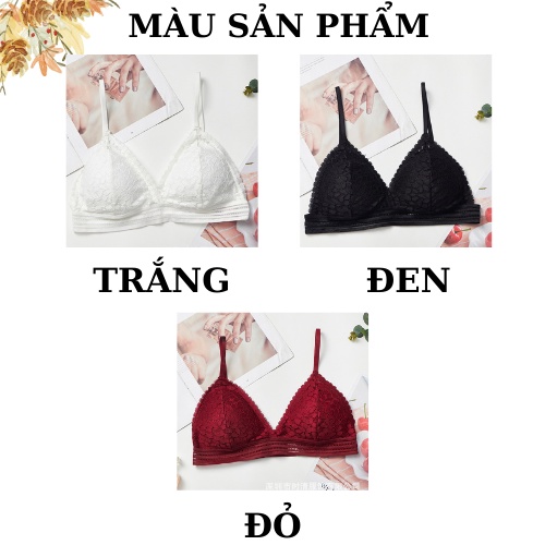 Áo Bra Ren 2 Dây - Áo Ngực Mút Mỏng - Bra Nữ Quyến Rũ  AMYBRA B7313