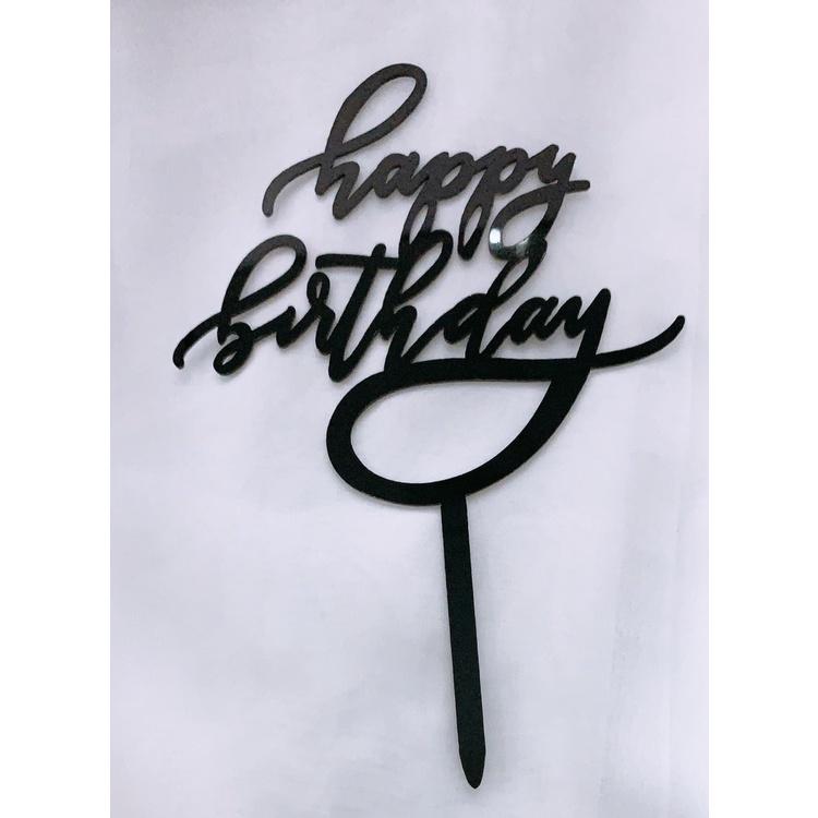 set 10 mica HPBD chữ y uốn