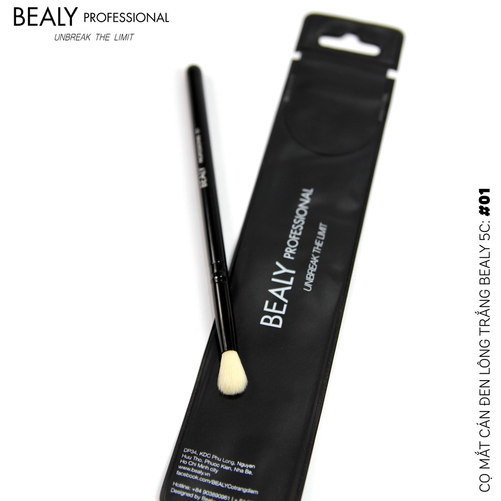 Cọ Tán Phấn Mắt Cán Đen BEALY No.01
