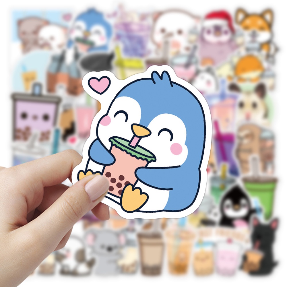 Set 50 miếng dán sticker cute trang trí mũ bảo hiểm, sổ tay, vali hành lý, điện thoại, toploader, cá nhân siêu HOT 36212