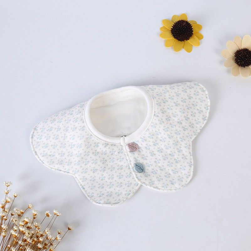 Yếm tròn xoay 360 độ chất liệu cotton hình hoa đáng yêu cho em bé,NPP Baby Tôm, yếm cotton cho bé