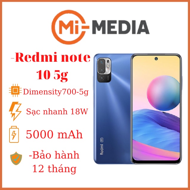  Điện thoại xiaomi redmi note 10 5g nhập khâu bảo hành 12 tháng