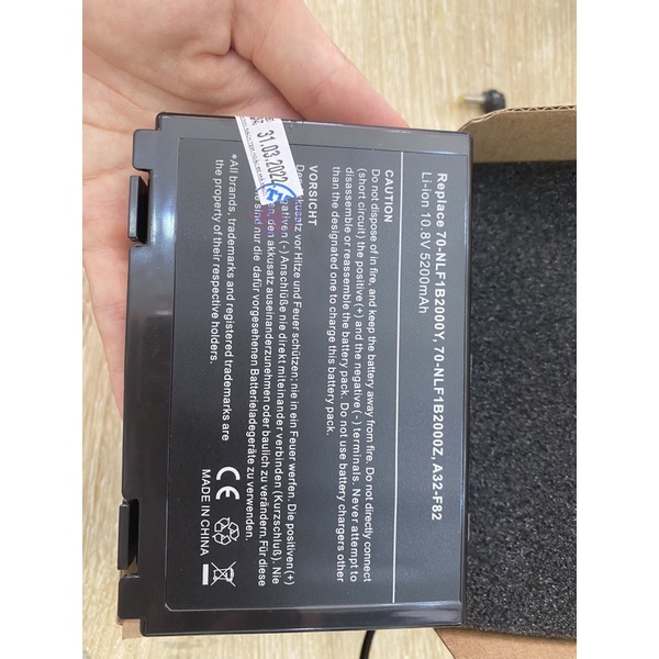 PIN LAPTOP ASUS K40,K40IJ, K70, K70AB, K70AC, K40IN, X8aij NHẬP KHẨU CHÍNH HÃNG