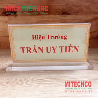 COMBO 5 Biển chức danh mica để bàn