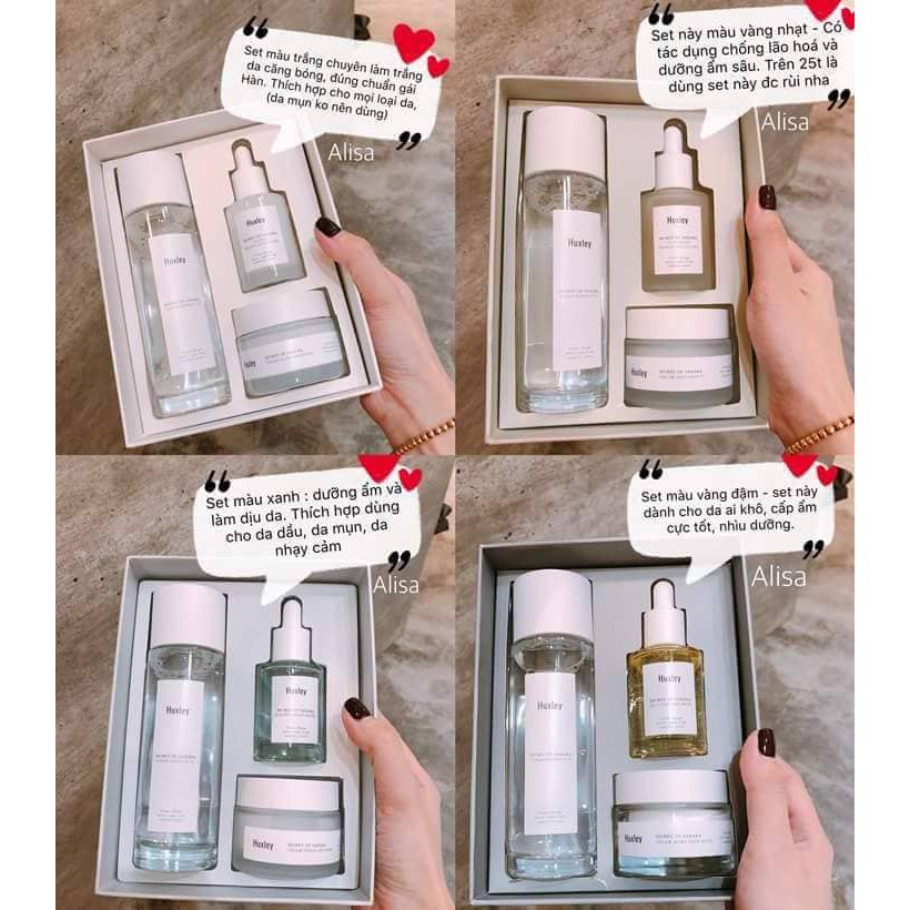 set dưỡng huxley 3 món