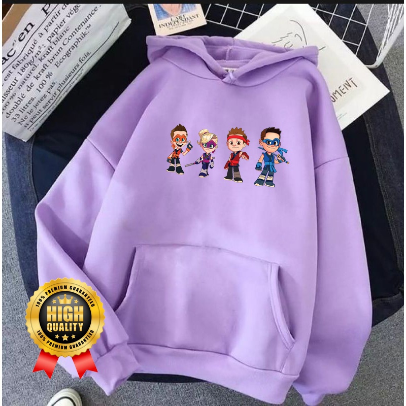 Áo HOODIE In LOGO NINJA Trẻ Trung Năng Động Cho Bé 3-12 Tuổi