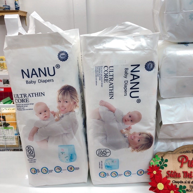 [XUẤT NHẬT] Bỉm Quần Nanu Đủ Size Cho Bé Bịch 50 miếng M50/L50/XL50/XXL50