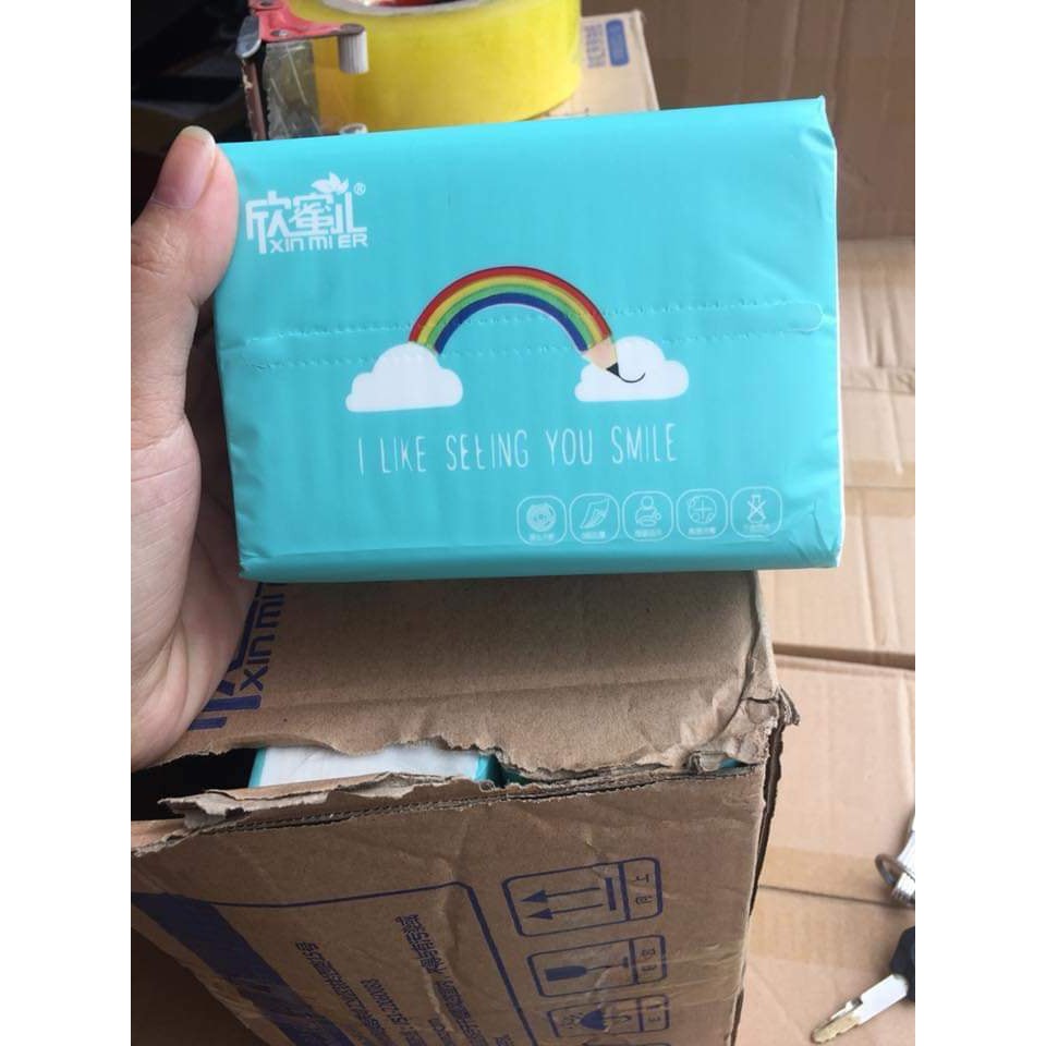 Giấy gấu trúc cầu vồng