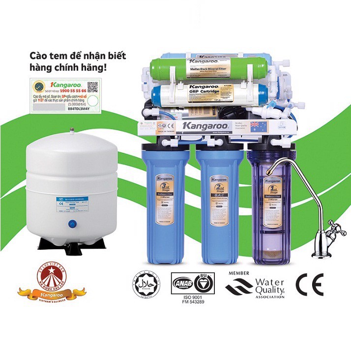 Máy lọc nước R.O không vỏ Kangaroo KG109 KV