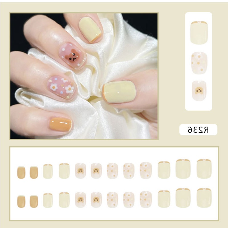 Set 24 Móng Tay Giả Có Thể Tháo Rời Chất Lượng Cao