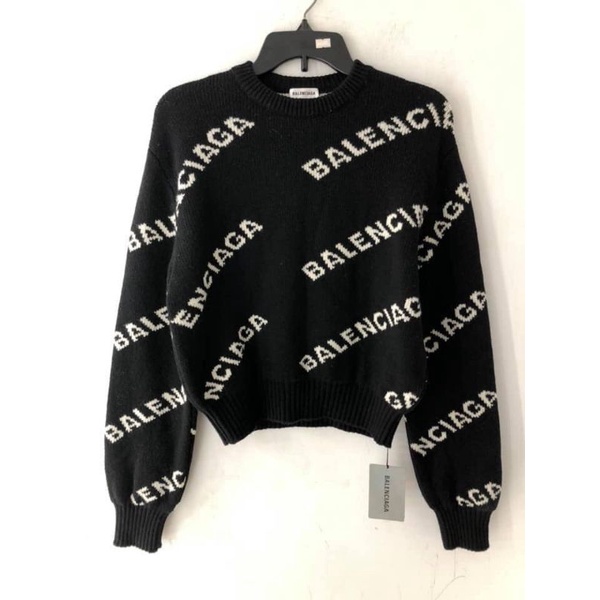 Áo Sweater Balen Đen Trắng -Hàng Cao Cấp