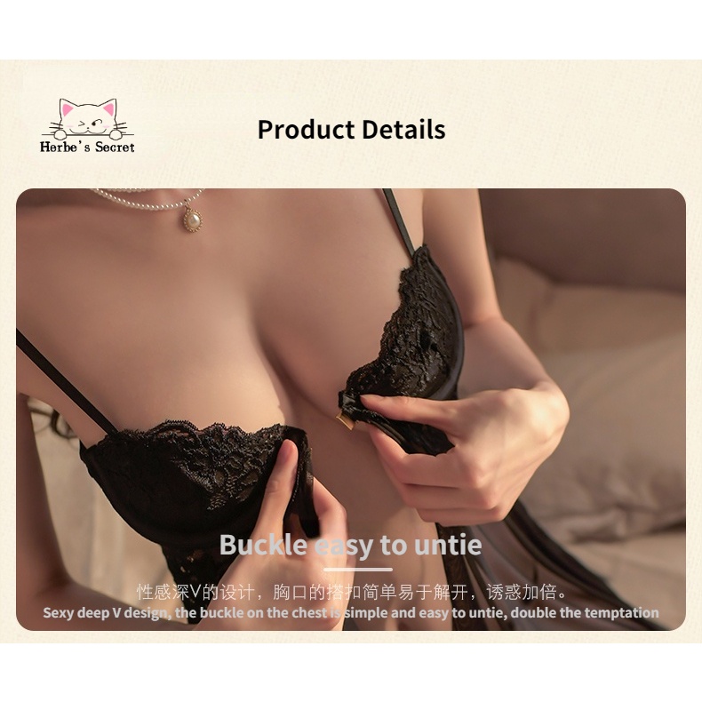  Váy ngủ Herbe‘s Secret phối ren kiểu dáng quyến rũ | BigBuy360 - bigbuy360.vn