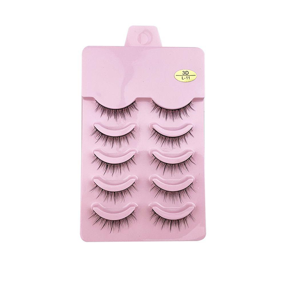 Set 5 Cặp Lông Mi Giả Trong Suốt Handmade Phong Cách Nhật Bản