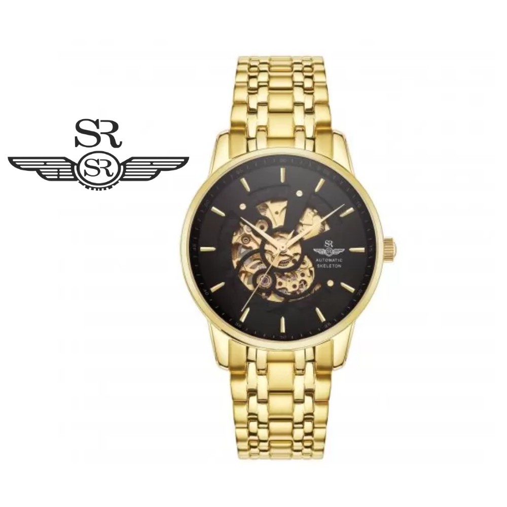 Đồng hồ nam SRWATCH Skeleton SG8896.1401 mặt trước và sau làm bằng Sapphire chống tr