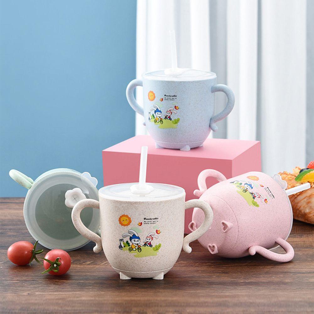 Bình Uống Nước Chống Rơi Có Ống Hút Tiện Dụng Cho Bé