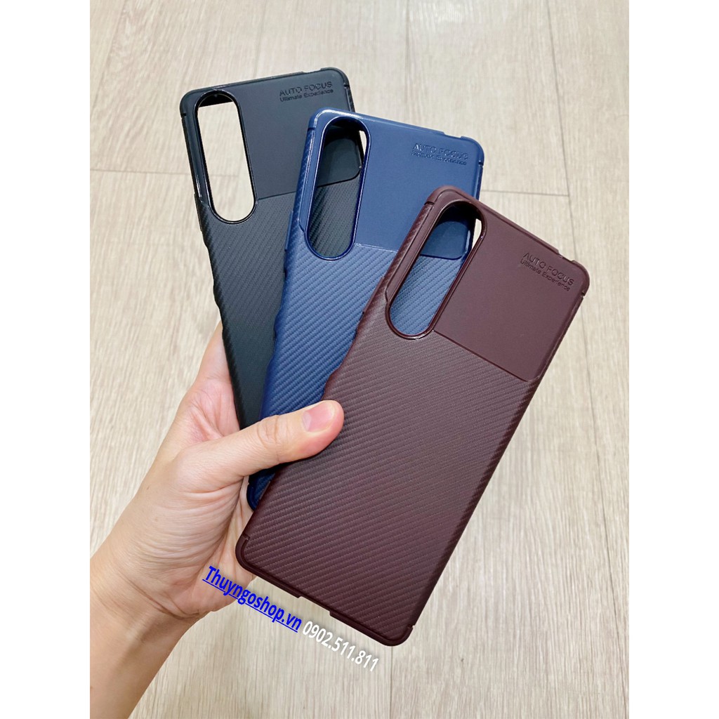 Thuyngoshop - Ốp dẻo carbon chống sốc Sony Xperia 1 / Xperia 1 Mark II / Xperia 1 III