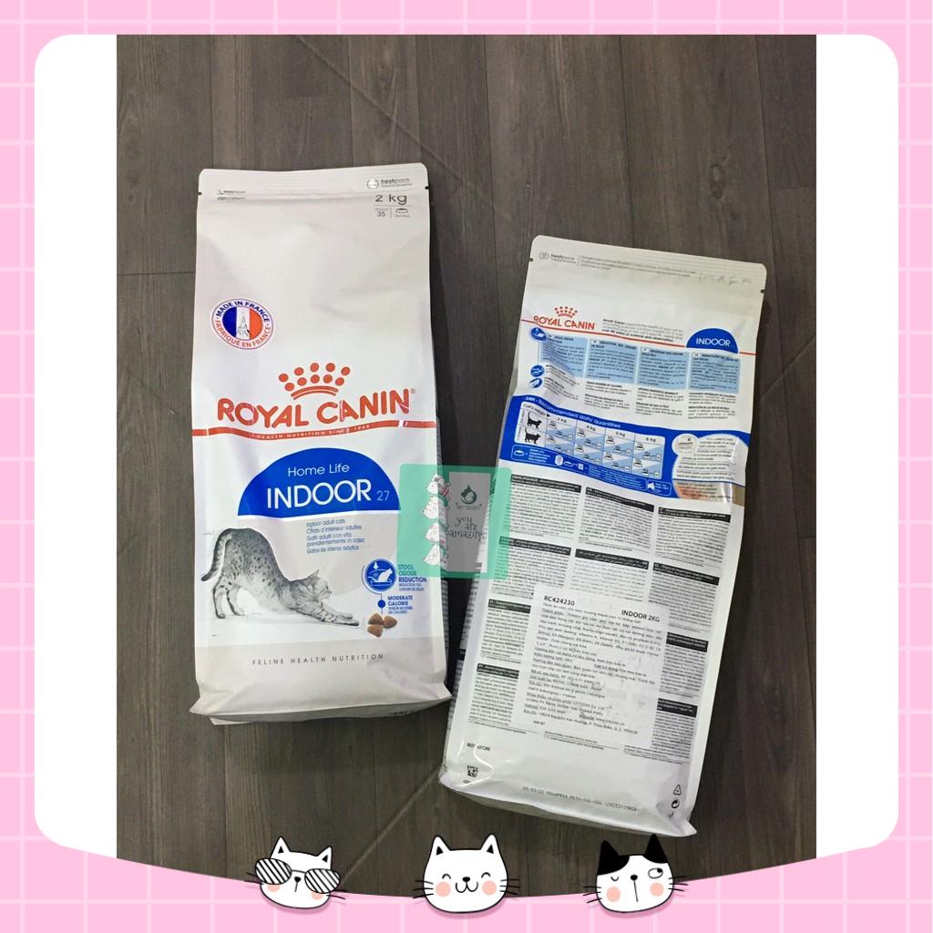 HẠT ROYAL CANIN INDOOR 2kg cho mèo trên 1 tuổi