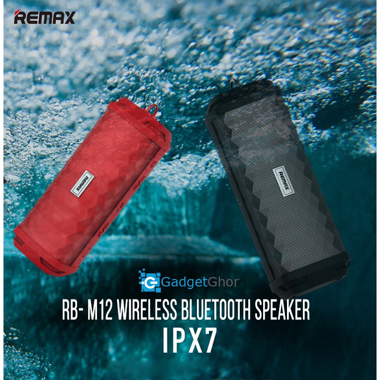 Loa Bluetooth Remax RB-M12 chống nước chuẩn IPX7 thời trang cá tính GIÁ CỰC SỐC