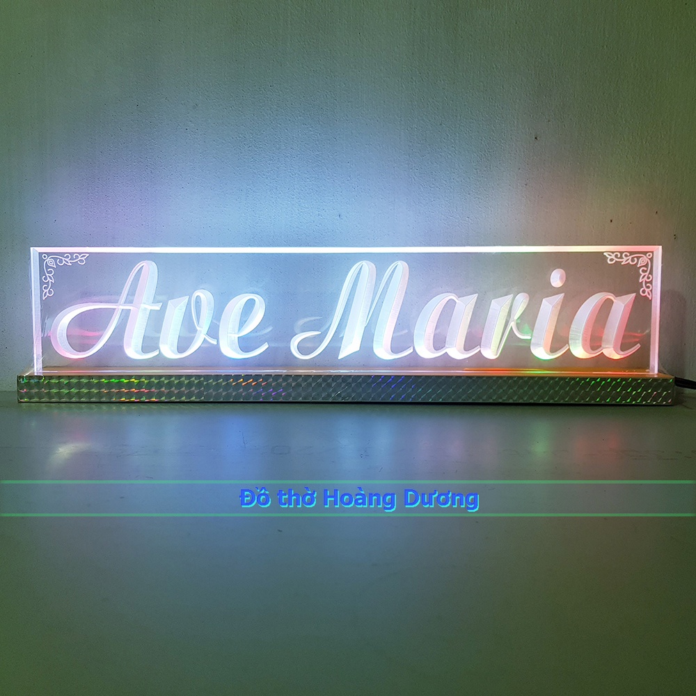 Chữ điện Ave Maria - Đồ thờ Hoàng Dương