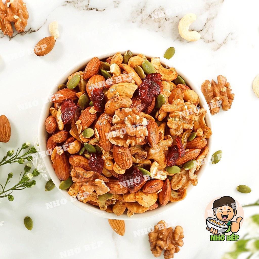 Granola Siêu Hạt 500Gr Nhớ Bếp Hạt Dinh Dưỡng, Ngũ Cốc Ăn Kiêng Cao Cấp