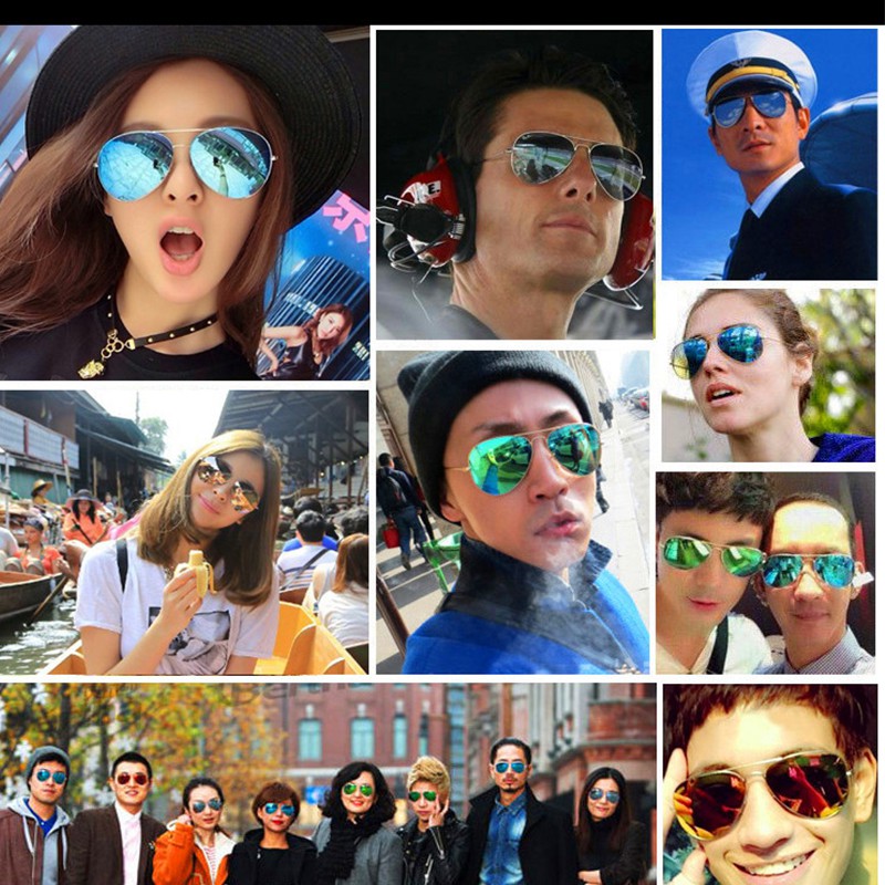 Kính nam thời trang P125, kính mát nam gọng kim loại đi biển, đi du lịch