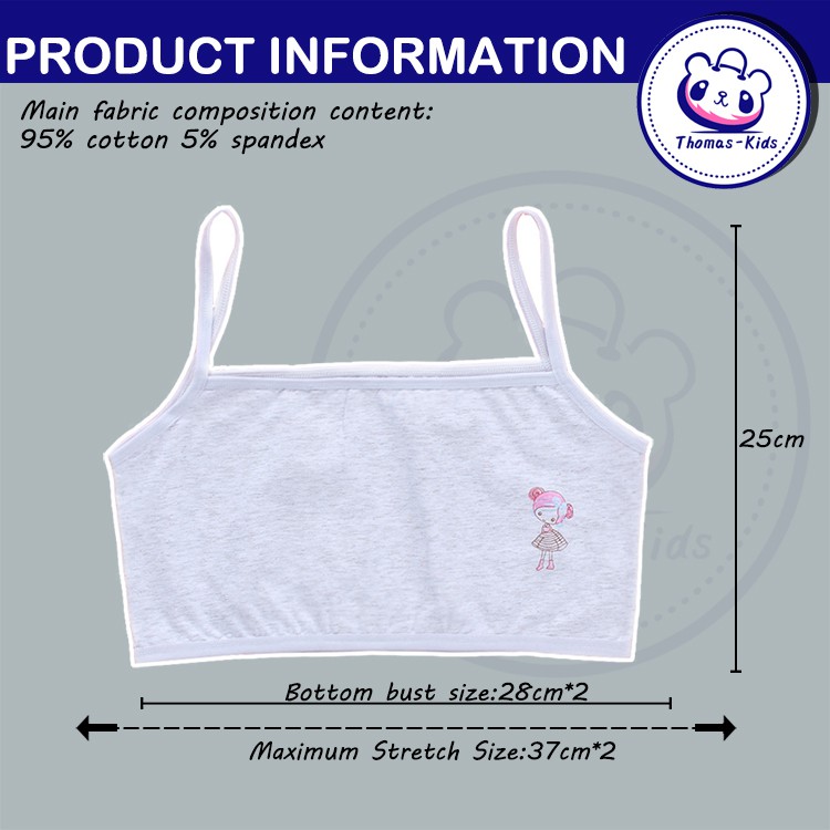 Áo lót thoáng khí dễ thương cho bé gái 8-12 tuổi B216