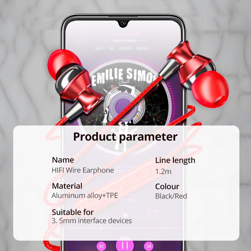 Tai Nghe Nhét Tai HdoorLink Chống Nước Âm Thanh Siêu Trầm Cho Xiaomi Android Samsung