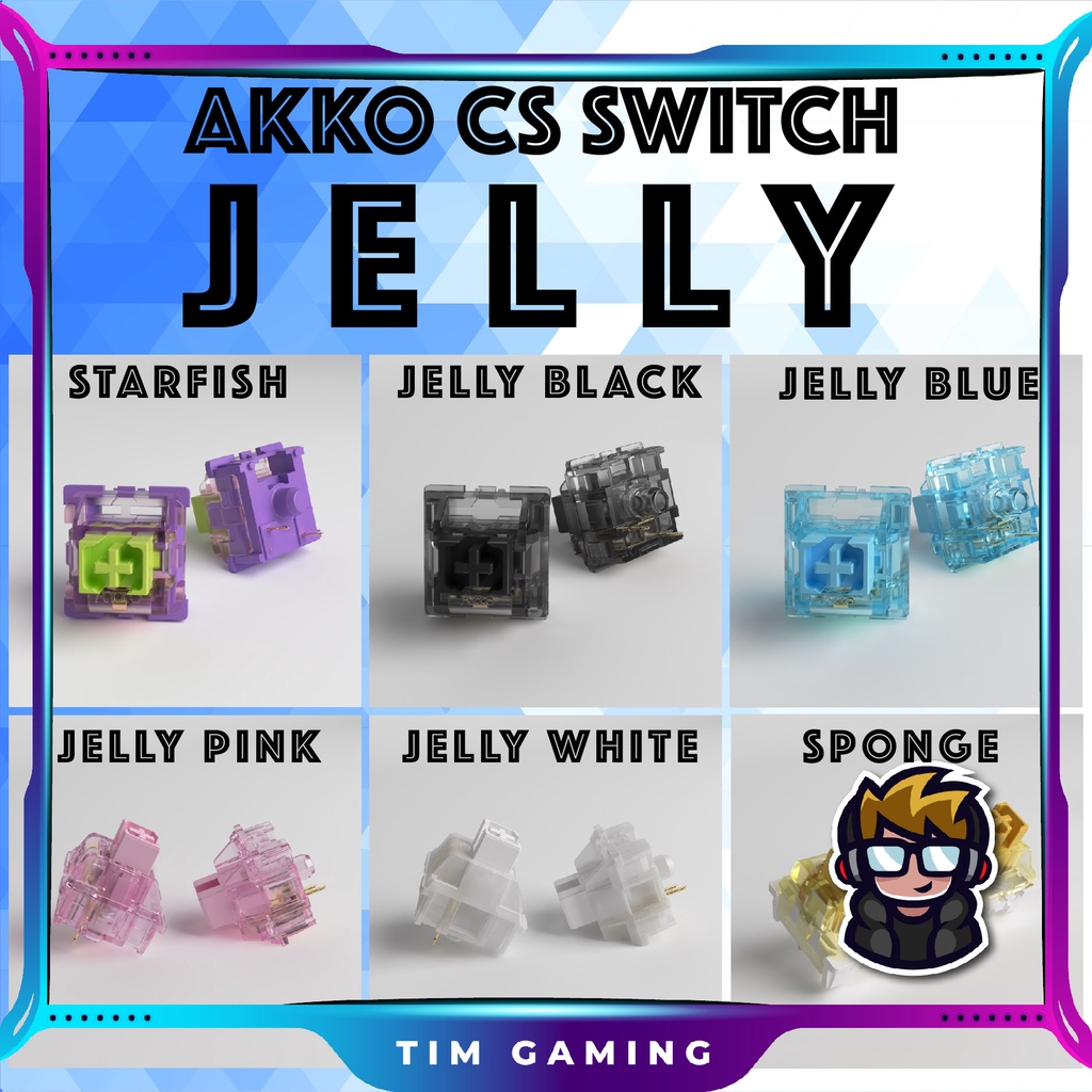 Bộ AKKO CS Jelly Switch 45 Switch | Hỗ trợ cho phím cơ Hotswap 3 pin