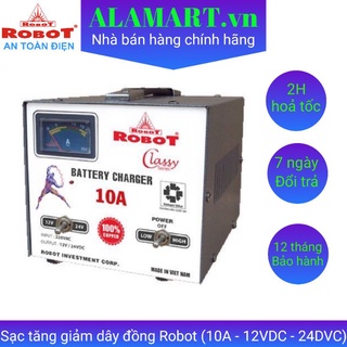 Sạc bình ắc quy tăng giảm robot 10a - 12-24vdc