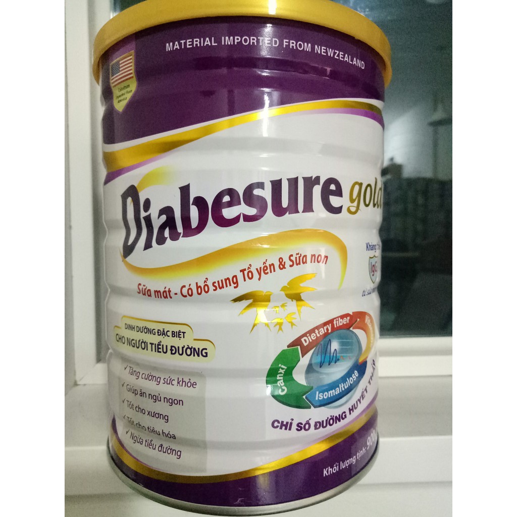 Sữa mát cho người bị tiểu đường Diabesure Gold kiểm soát đường huyết, cung cấp dinh dưỡng, tăng cường sức đề kháng