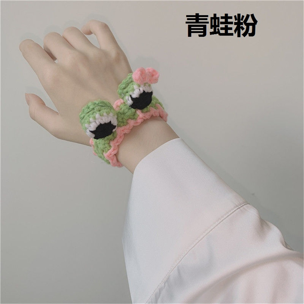 【Xjing1】Vòng Tay Dệt Kim Hình Tai Thỏ/Gấu/Ếch Đáng Yêu Sáng Tạo Cho Cặp Đôi | BigBuy360 - bigbuy360.vn