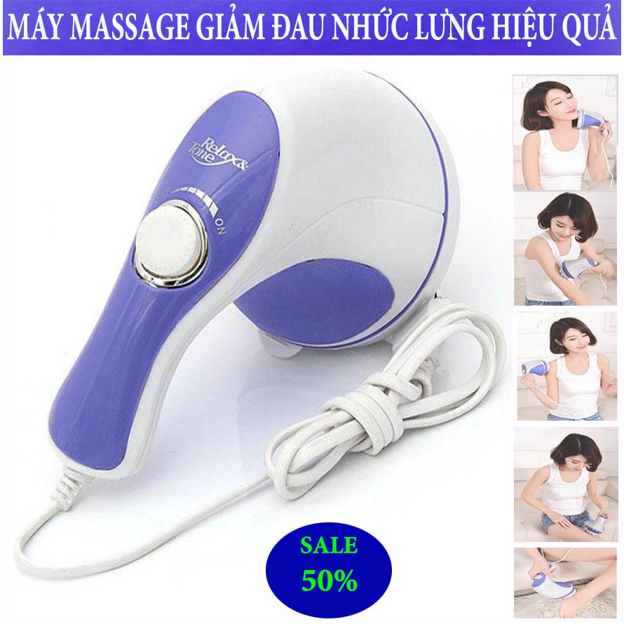 Máy mát xa lưng vai cổ cầm tay 5 đầu RELAX, Máy Đấm Lưng Hàn Quốc Massage Cầm Tay 5 Đầu Đánh Cao Cấp bảo hành 1 đổi 1